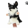 8446 Chihuahua Black White Puppet