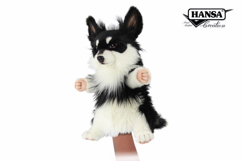 8446 Chihuahua Black White Puppet