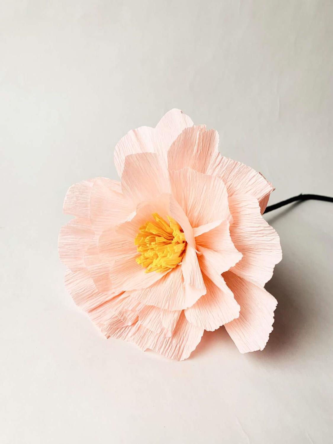 Papirblomst på stilk Rosa