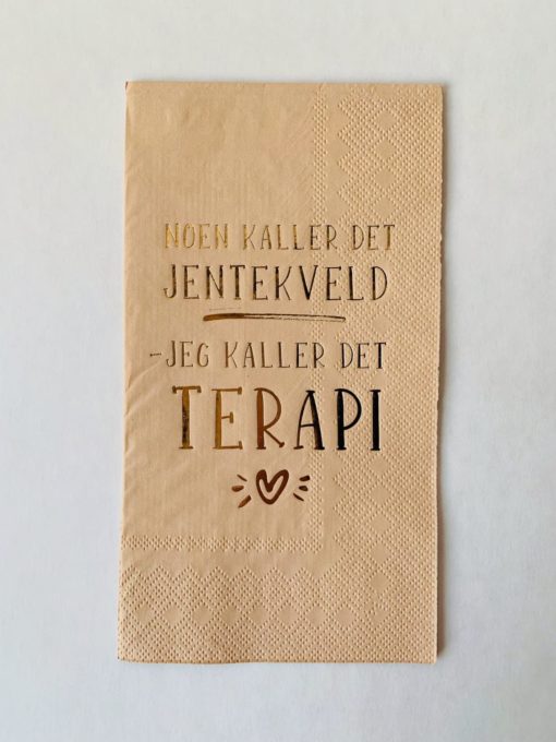 Serviett «Jentekveld – terapi»