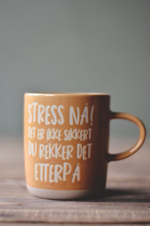 Tekstkrus "Stress nå"