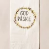 Serviett "God Påske" m/krans