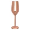 Champagneglass "Lykkebobler" Rosegull