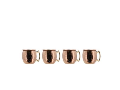 Lyngby Glas Moscow mule mini Shotglass 8 cl 4 stk. Kobber/Stål