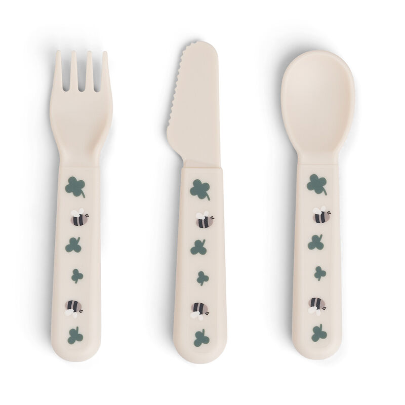 Foodie cutlery set Tiny farm Sand