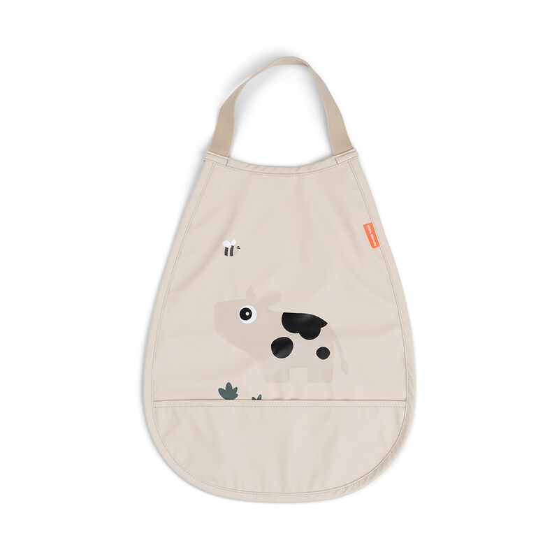 Pull-over bib Tiny farm Sand