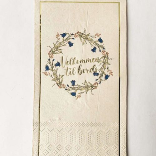 Serviett "Velkommen til bords"