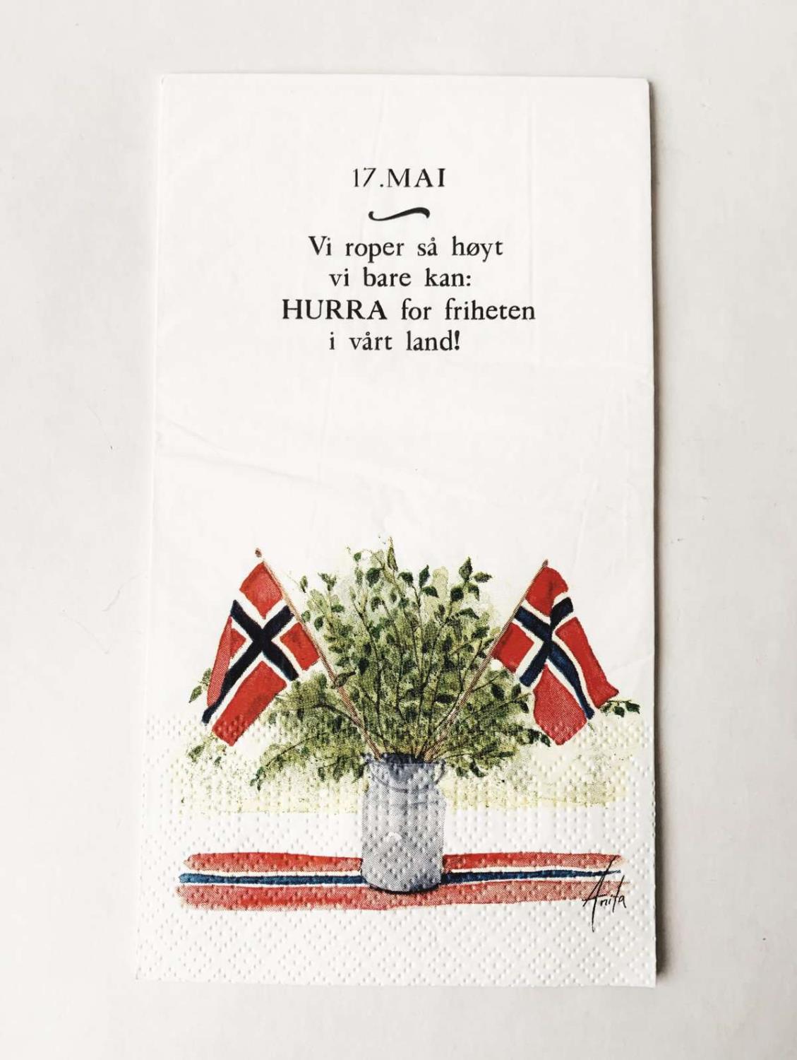 Serviett "17. Mai"