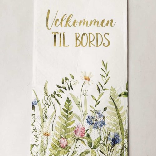 Serviett " Velkommen til bords"