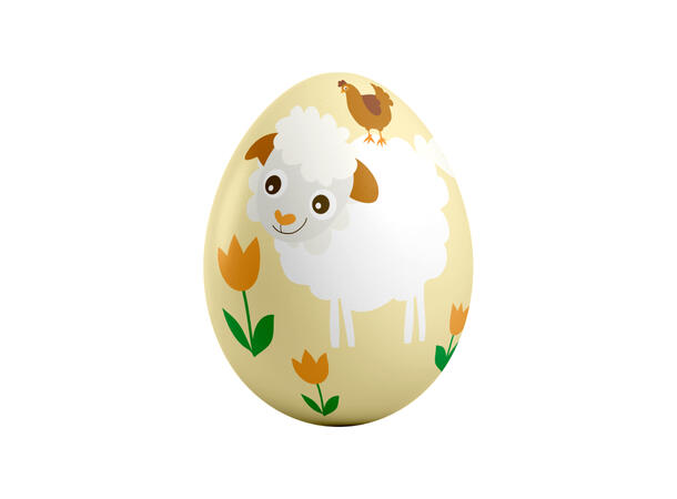 Blafre påskeegg - Lam Gul