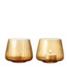 BITZ Kusintha Telysestake 7,5 cm 2 pk Amber Glass