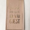 Serviett «Takk for at du er vår gjest»
