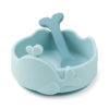 Silicone Stick&Stay bowl & baby spoon Wally Blue