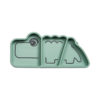 Stick&stay snack plate, Croco, green
