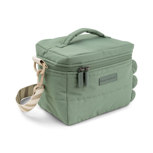 Quilted insulated bag Croco Green