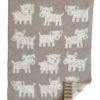 Klippan ullpledd baby hunder beige