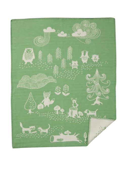 Klippan cotton Little bear grønn