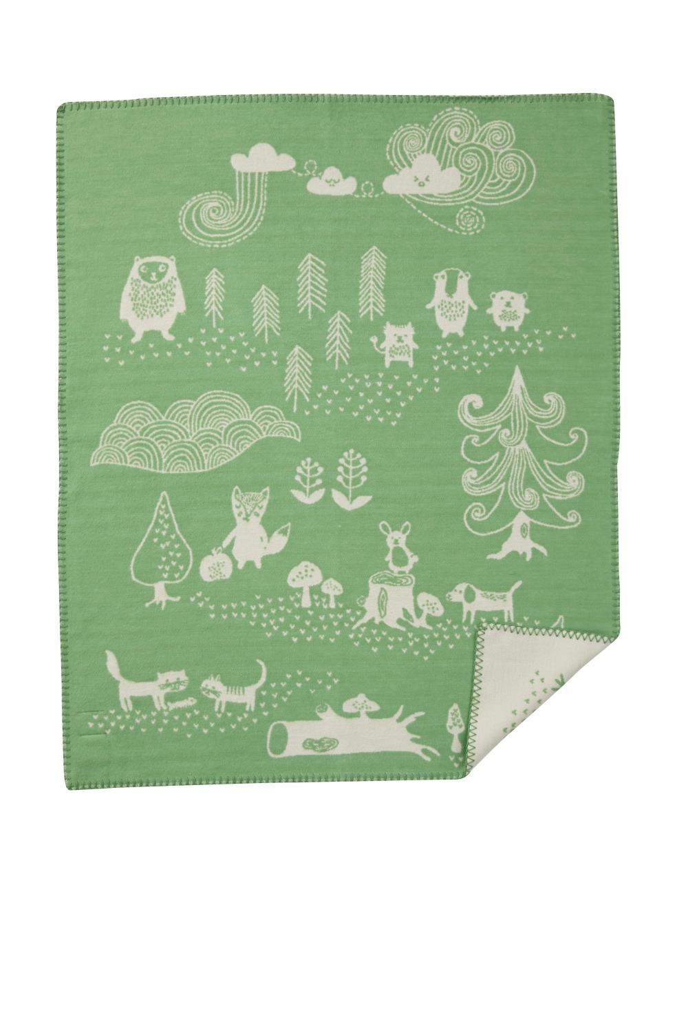 Klippan cotton Little bear grønn
