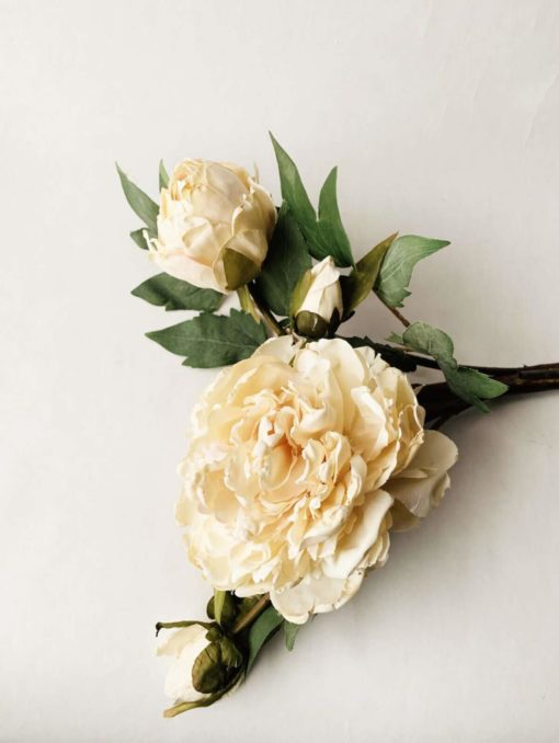 Rose bukett creme 62cm