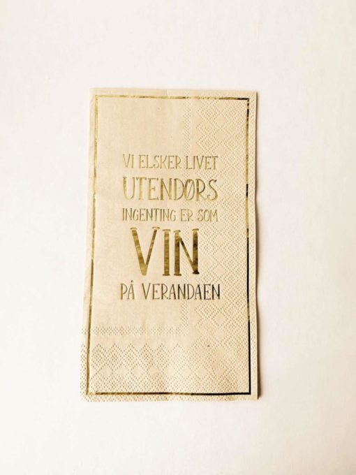 Serviett "Vin på verandaen"