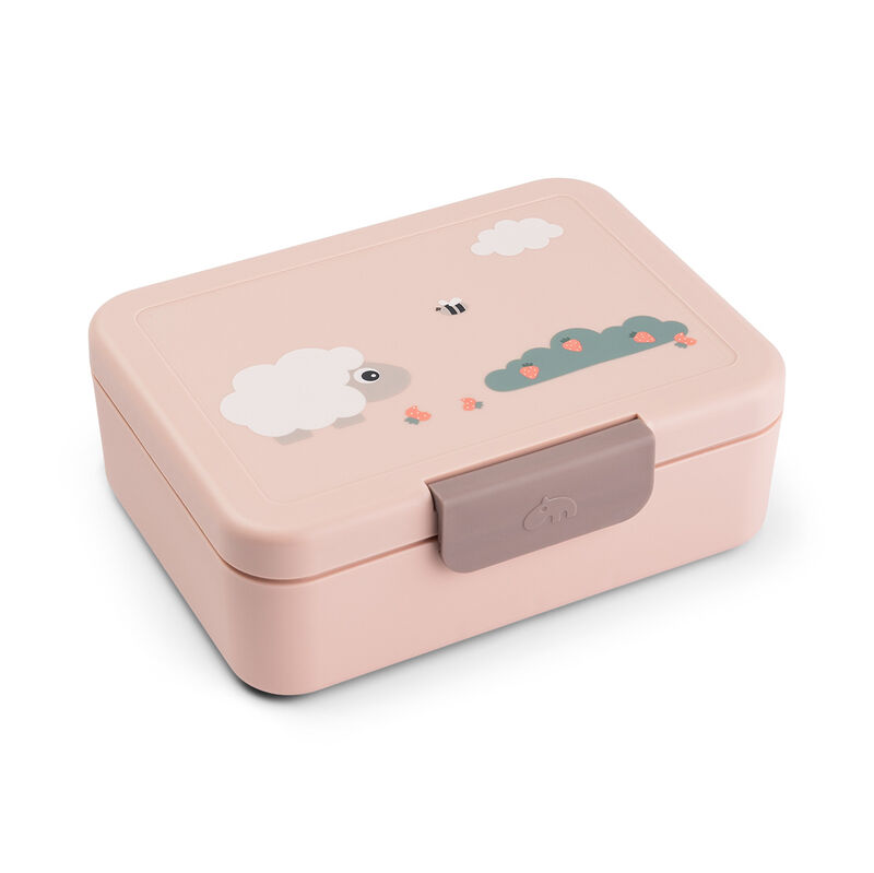 Lunch box w/divider Tiny farm Powder