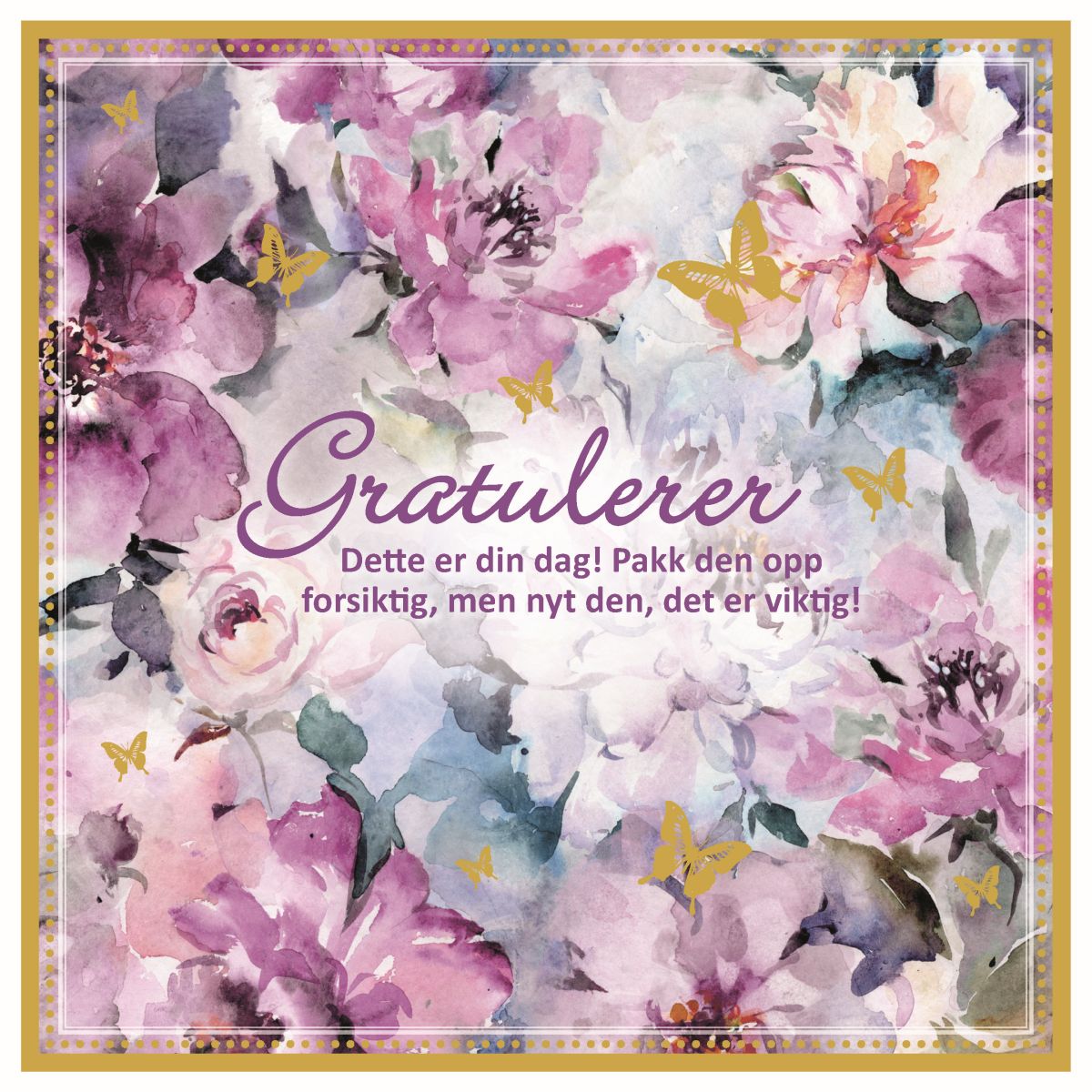 DBL KORT MEMORIES COLLECTION GRATULERER DAGEN