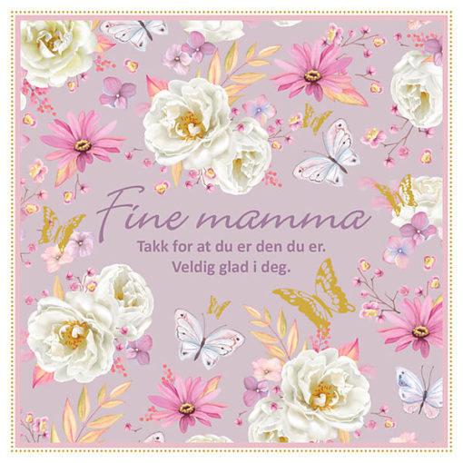 Dobbelt kort "fine mamma"