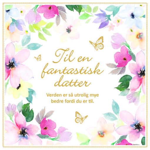 Dobbelt kort "til en fantastisk datter"