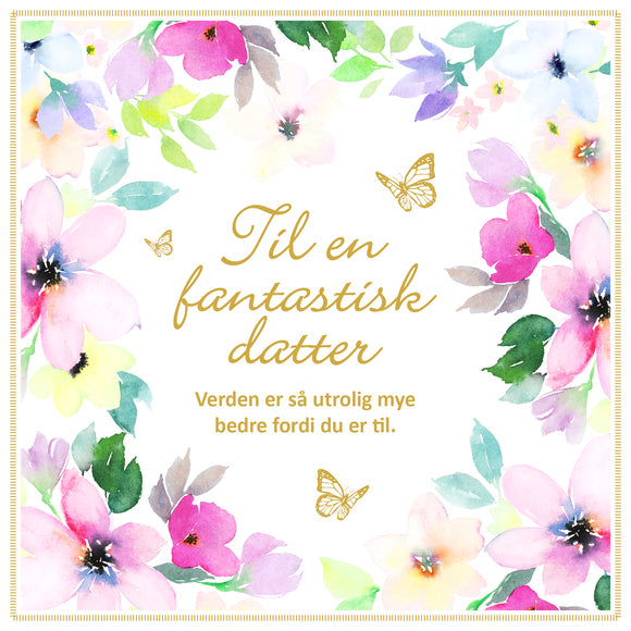 Dobbelt kort "til en fantastisk datter"