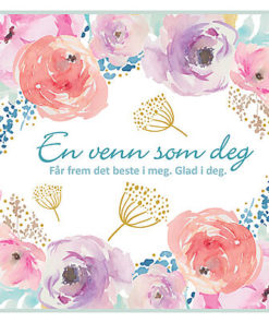 Dobbelt kort "en venn som deg"