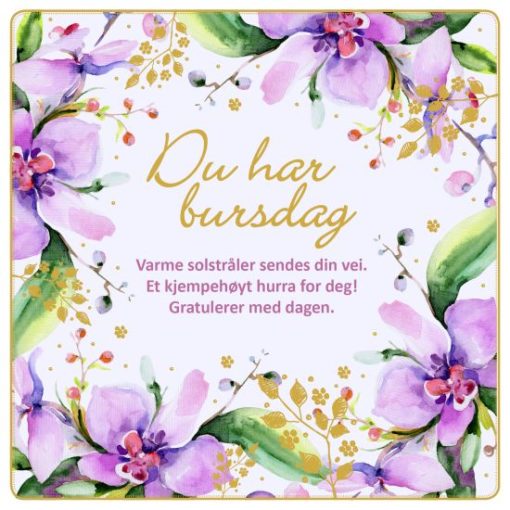 Dobbelt kort "du har bursdag"