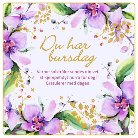 Dobbelt kort "du har bursdag"