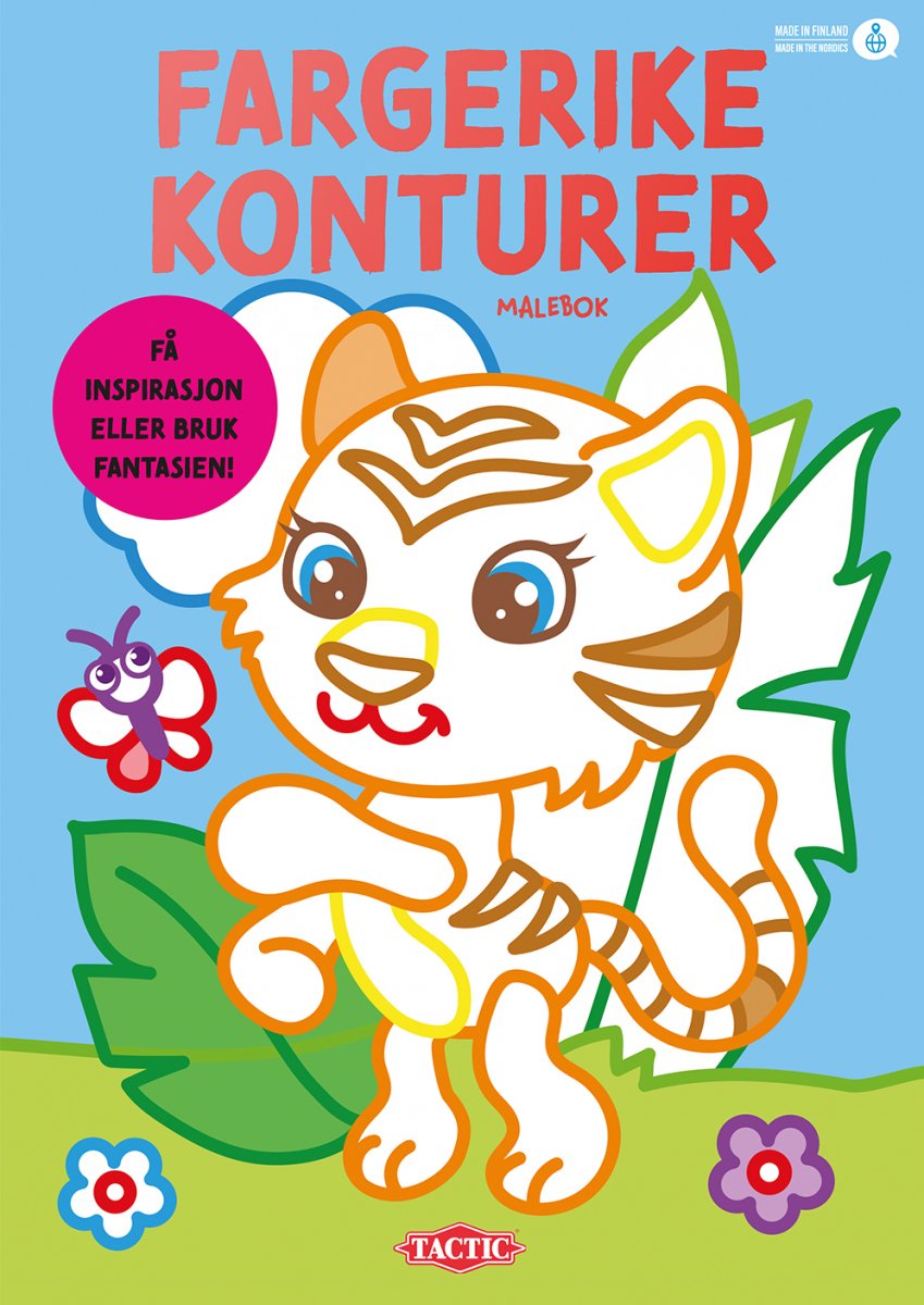 MALEBOK FARGERIKE KONTURER