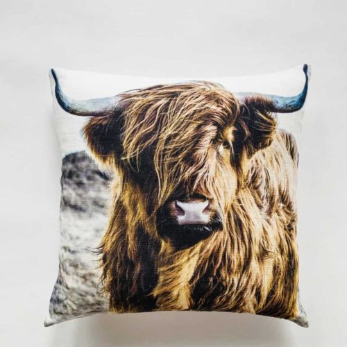 Putetrekk m trykk 45×45 cm okse