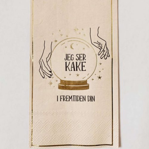Serviett «Jeg ser kake»