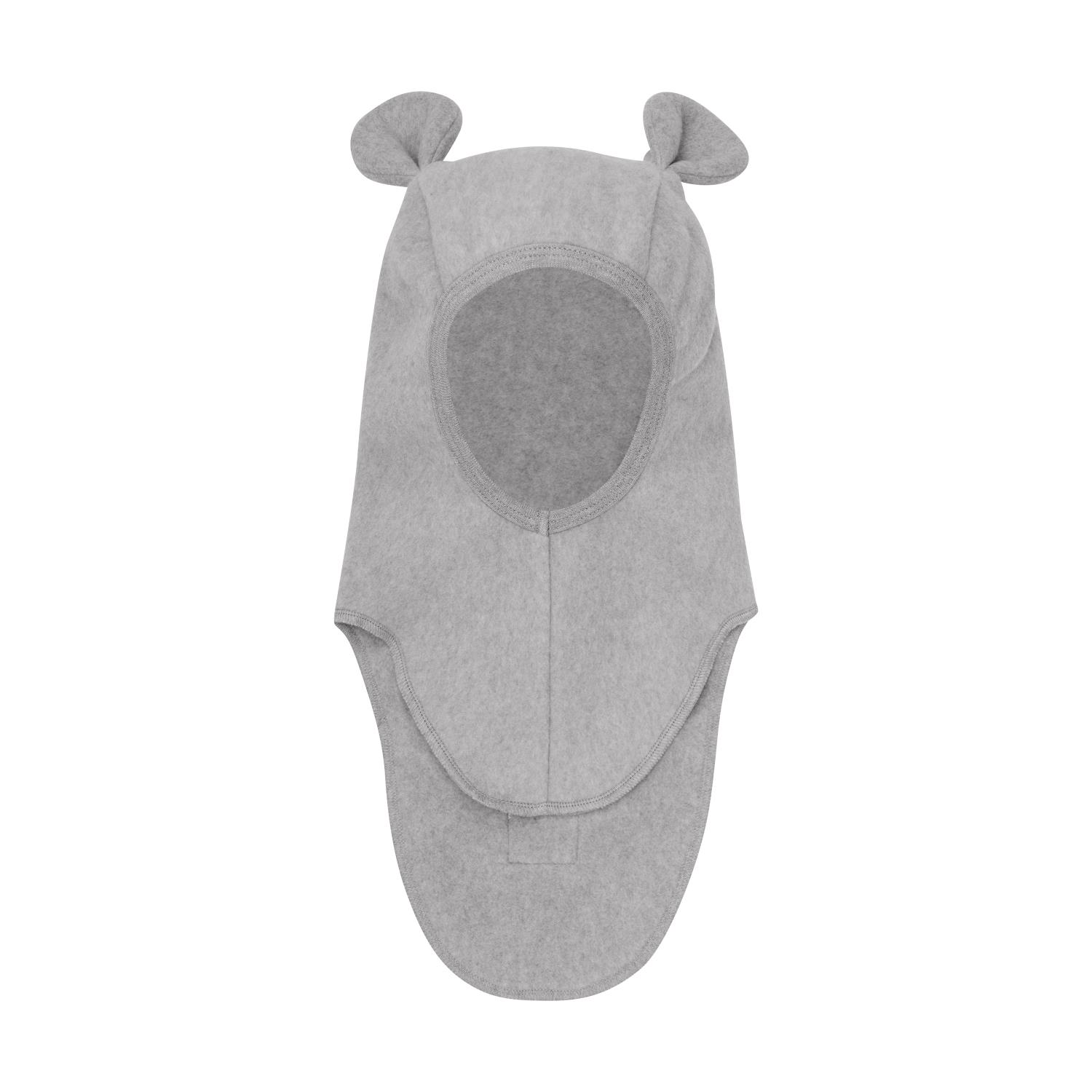 Balaclava Ears Cotton Fleece - Medium Grey Melange