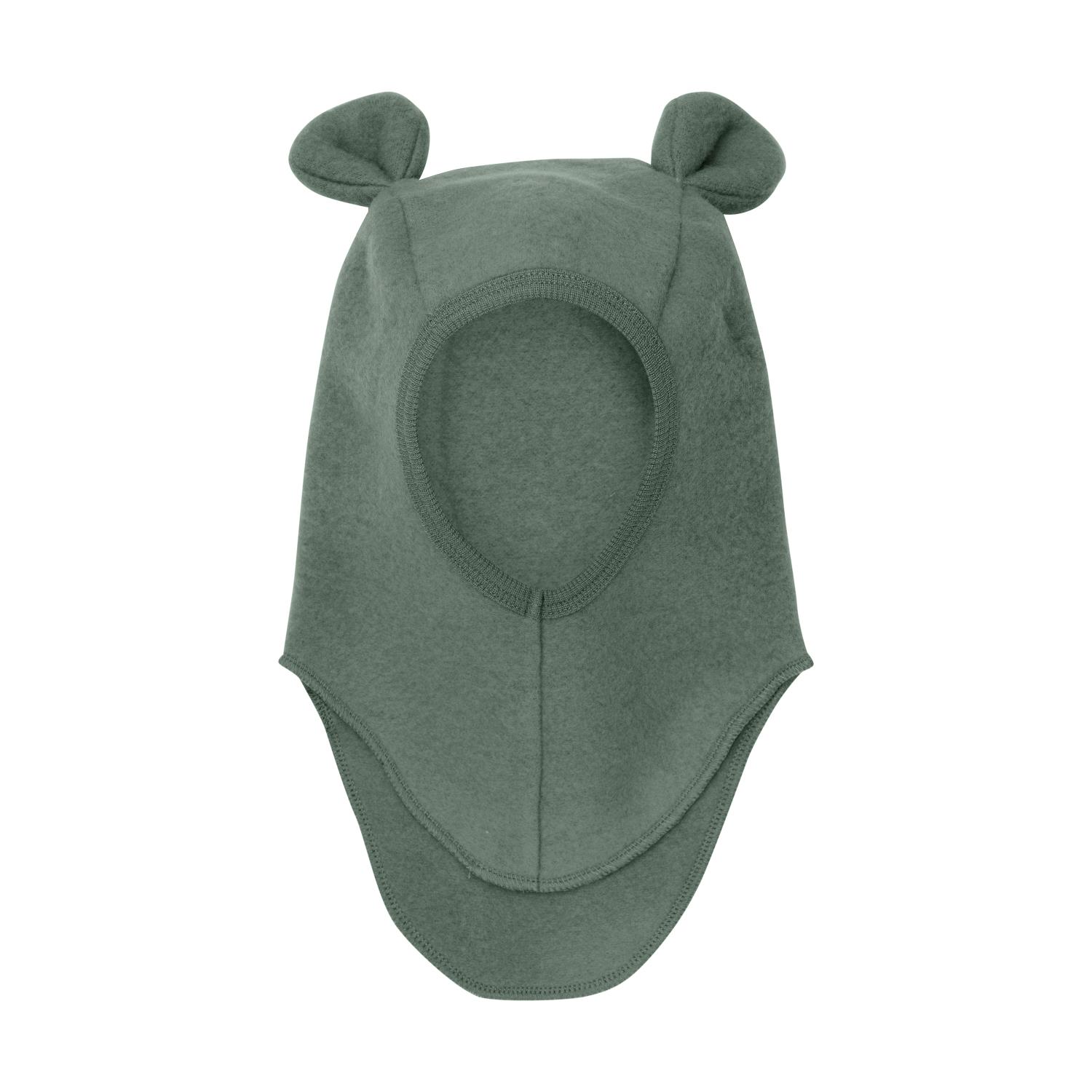 Balaclava Ears Wool Fleece - Beetle