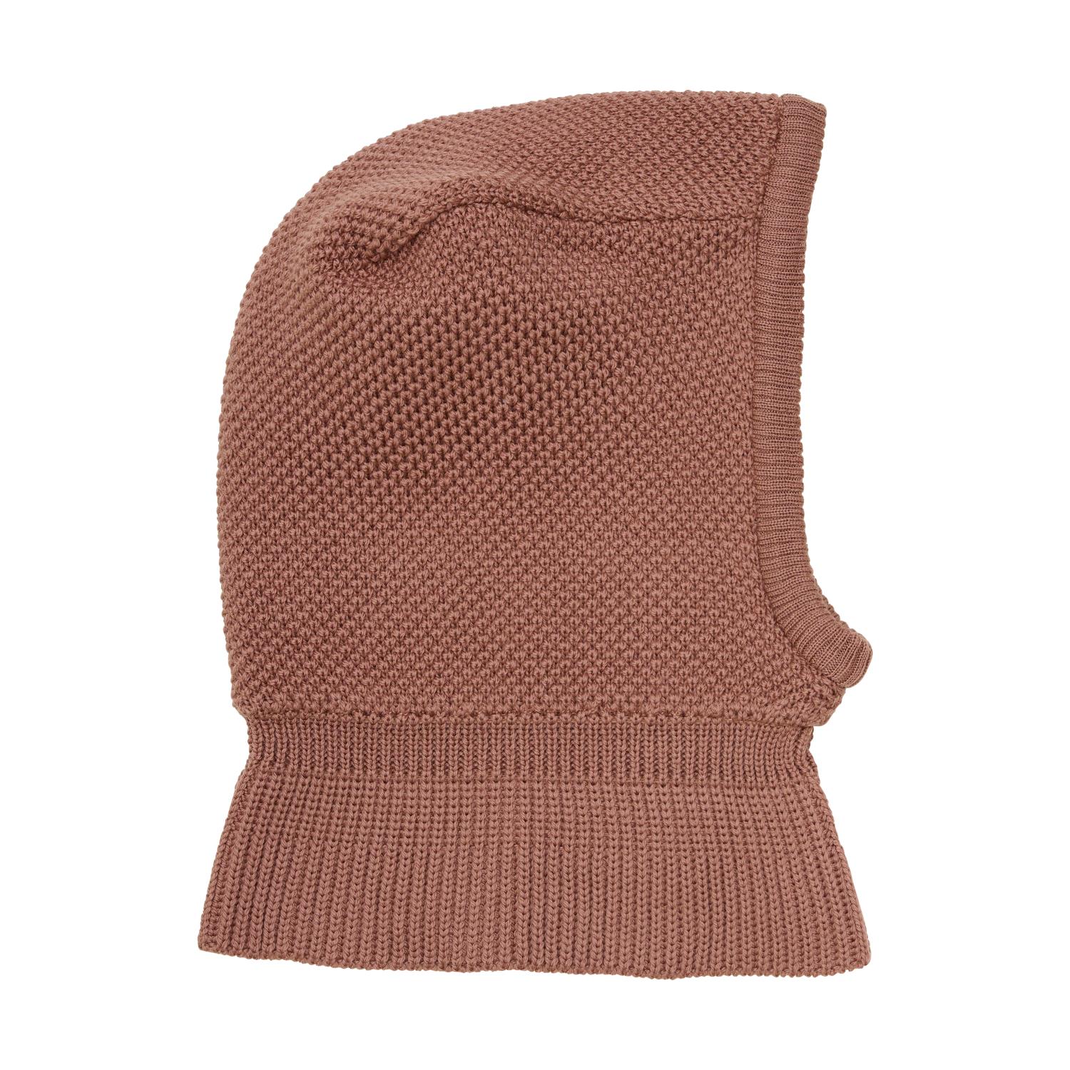 Balaclava Wool Knit Windstop -Burlwood