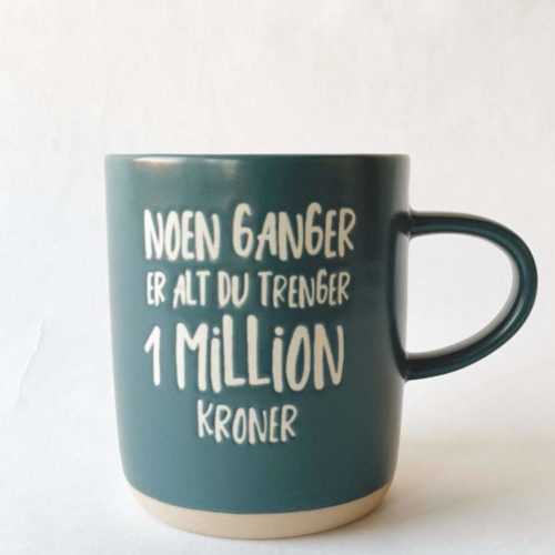 Tekstkrus "1 million kroner"