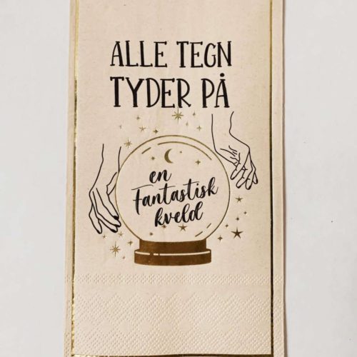 Serviett "En fantastisk kveld"