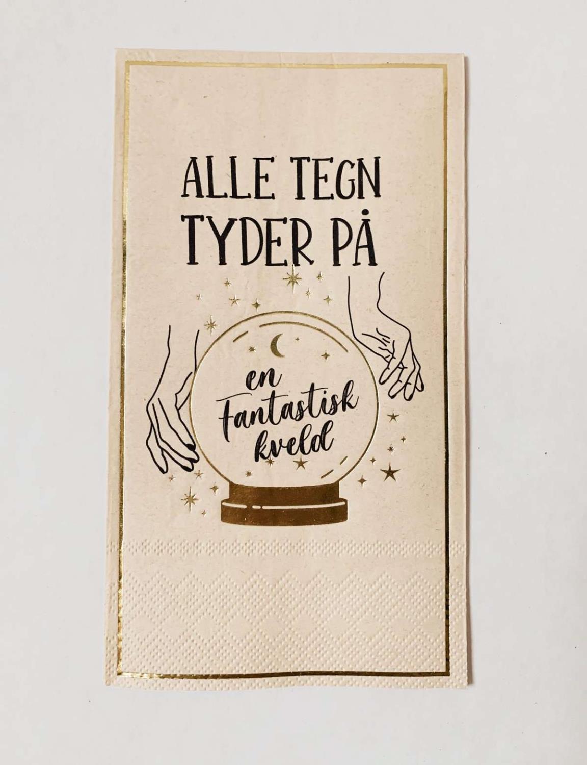 Serviett "En fantastisk kveld"