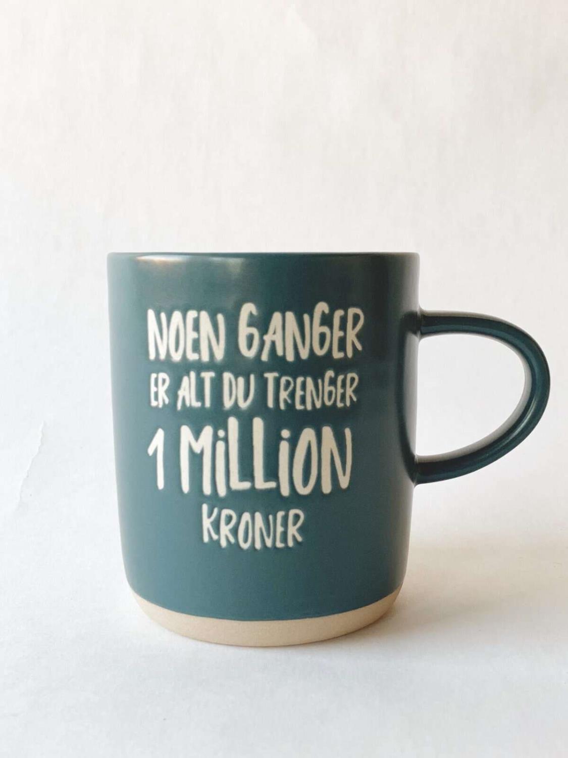 Tekstkrus "1 million kroner"