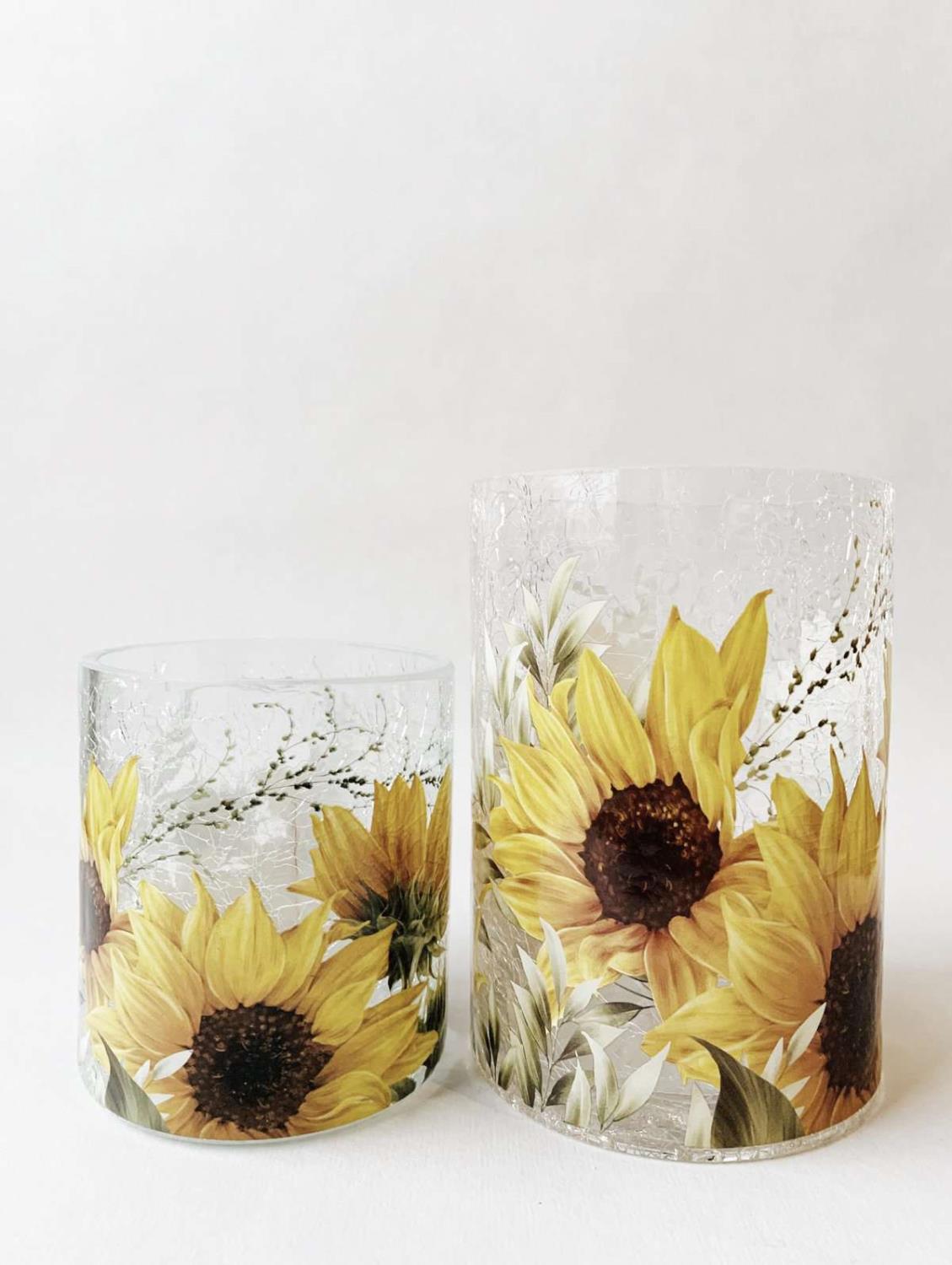 Lysglass solsikker