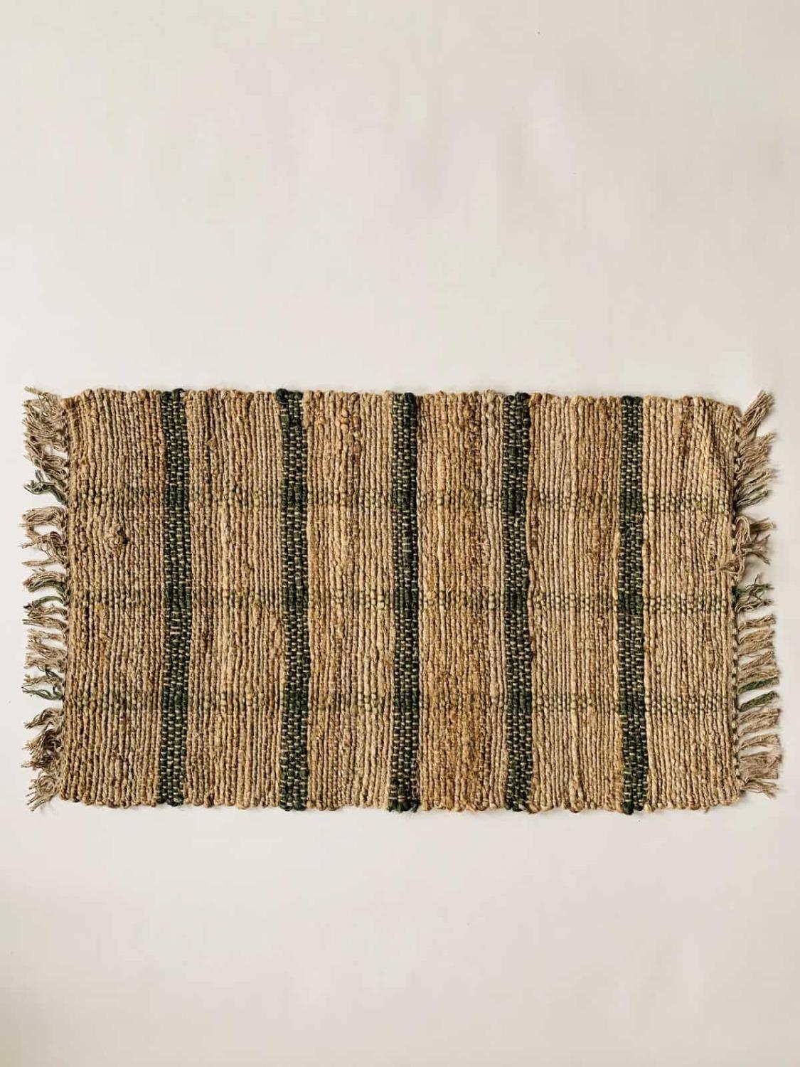 Dørmatte ruter grønn