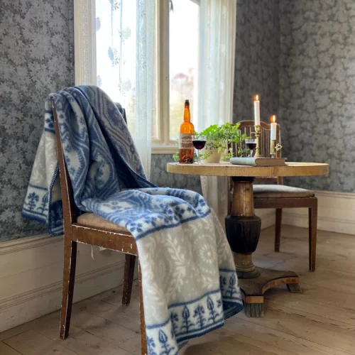 Blåklint pledd 130x180