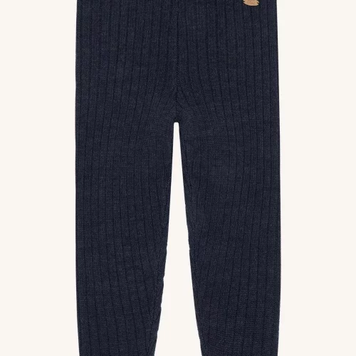 HCLui Wool Rib bukse - More Navy