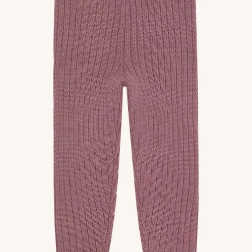 HCLui Wool Rib bukse - Pale Mavue