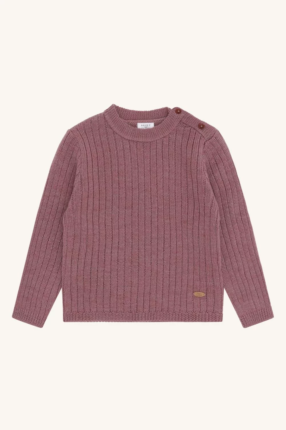 HCPil Wool Rib Genser - Pale Mauve
