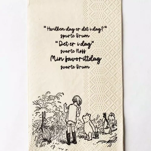 Serviett "min favorittdag"