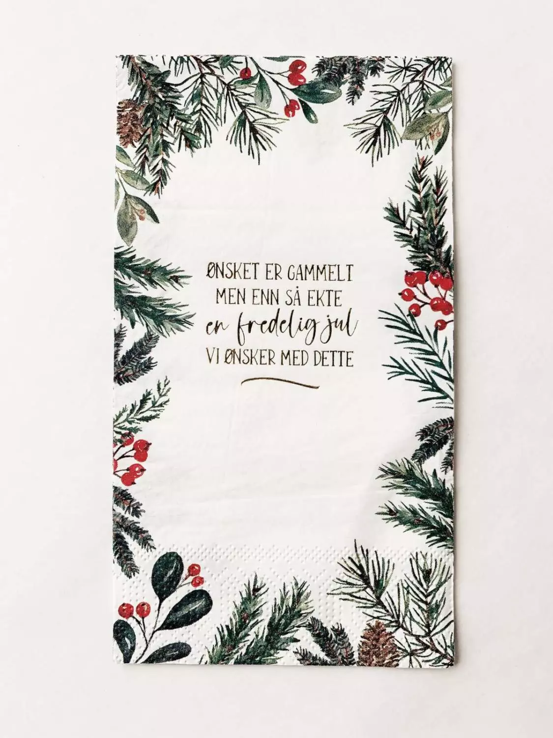 Serviett "en fredelig jul"